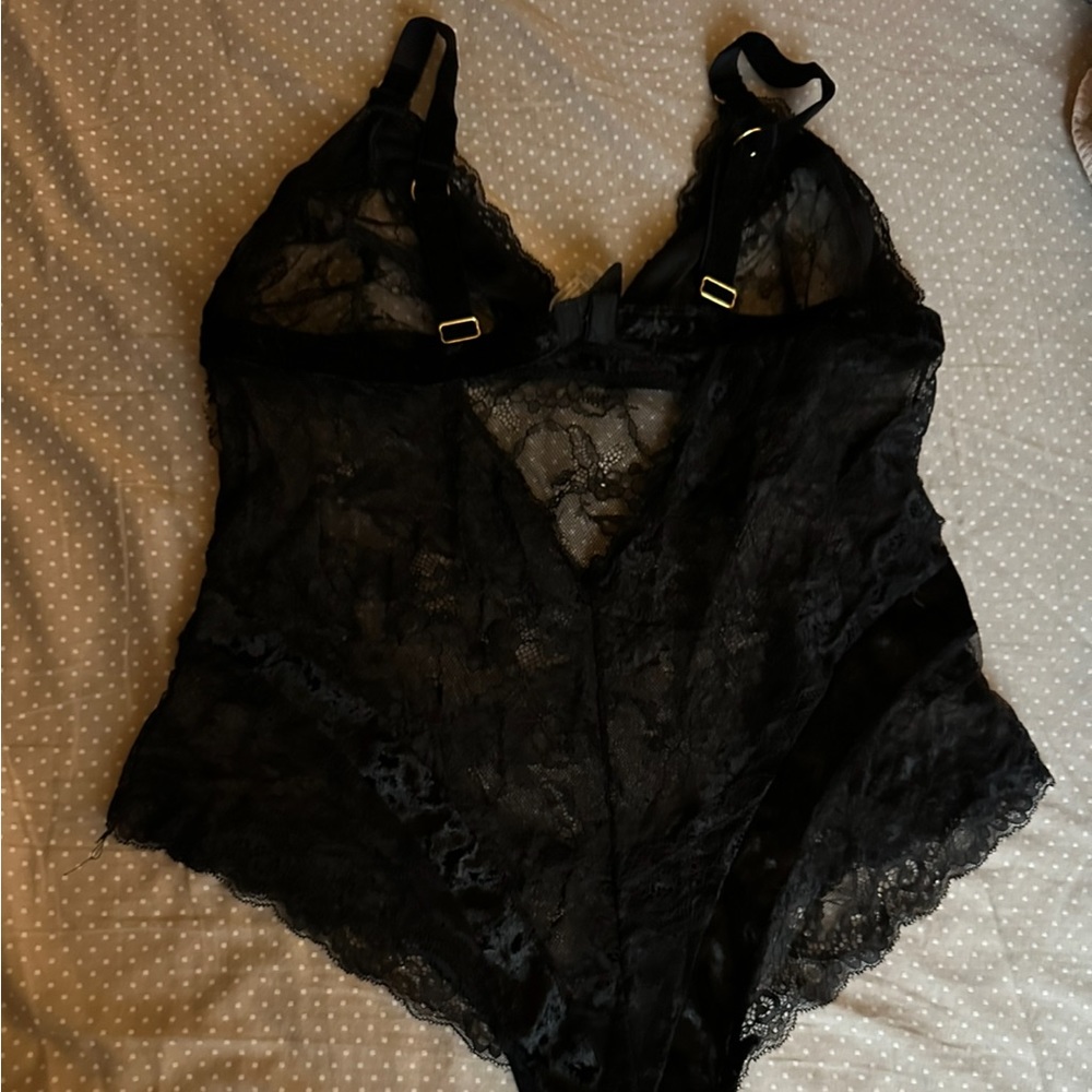 Ooh LaLa black lace teddy